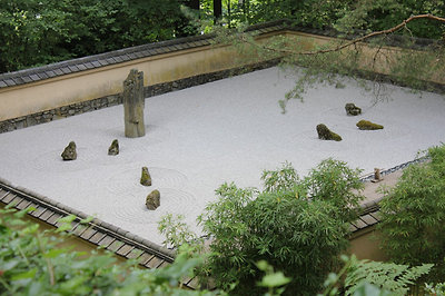 sand and stone garden
