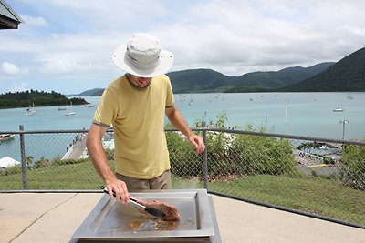 Elektromos barbie kilátással